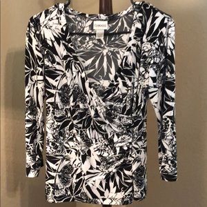 Chico’s Black & White Casual Blouse